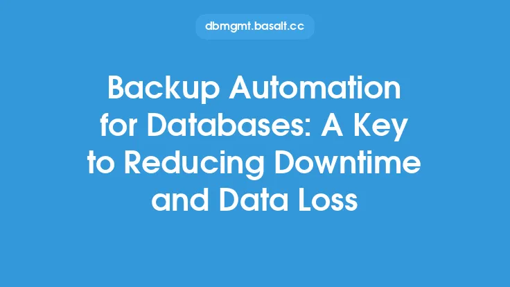 Backup Automation for Databases: A Key to Reducing Downtime and Data Loss Thumbnail