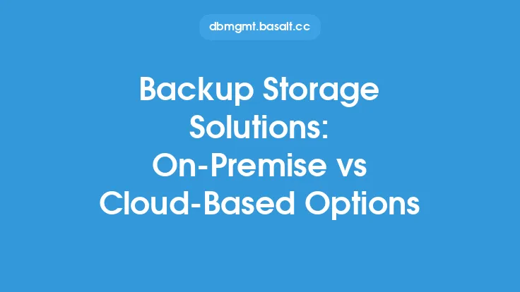 Backup Storage Solutions: On-Premise vs Cloud-Based Options Thumbnail