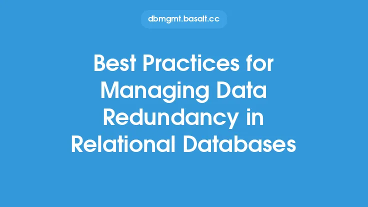 Best Practices for Managing Data Redundancy in Relational Databases Thumbnail