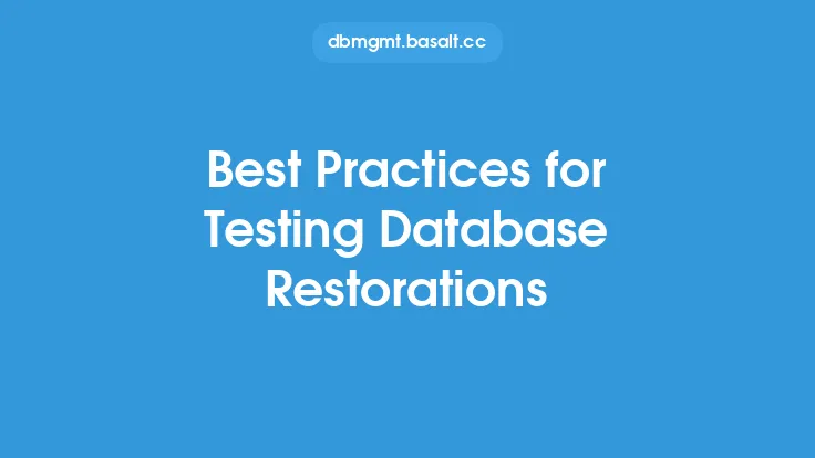 Best Practices for Testing Database Restorations Thumbnail