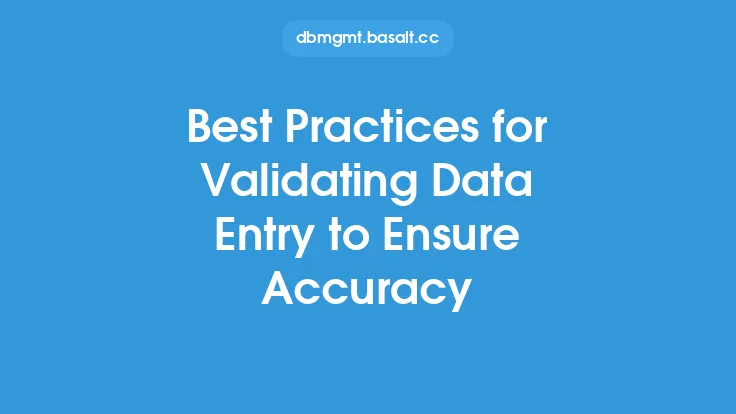 Best Practices for Validating Data Entry to Ensure Accuracy Thumbnail