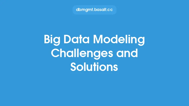 Big Data Modeling Challenges and Solutions Thumbnail