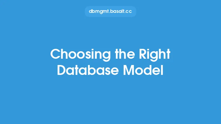 Choosing the Right Database Model Thumbnail