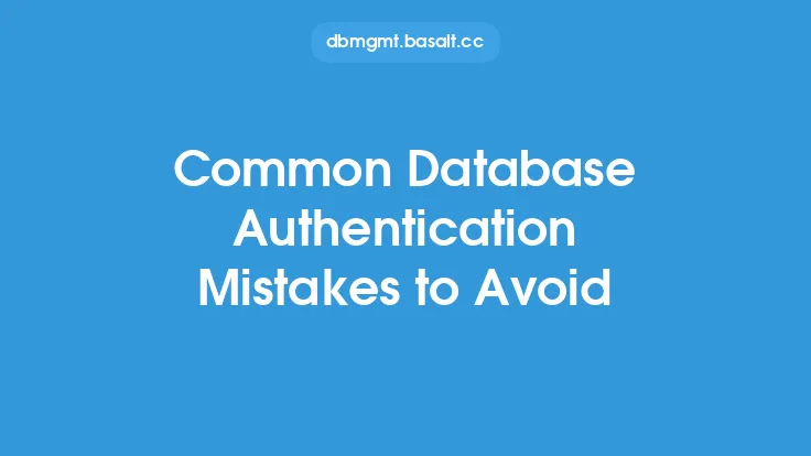 Common Database Authentication Mistakes to Avoid Thumbnail