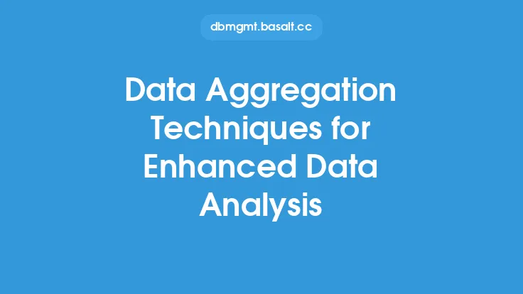Data Aggregation Techniques for Enhanced Data Analysis Thumbnail