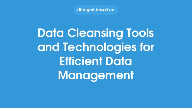Data Cleansing Tools and Technologies for Efficient Data Management Thumbnail