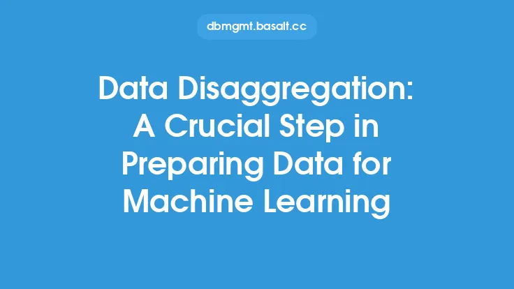 Data Disaggregation: A Crucial Step in Preparing Data for Machine Learning Thumbnail