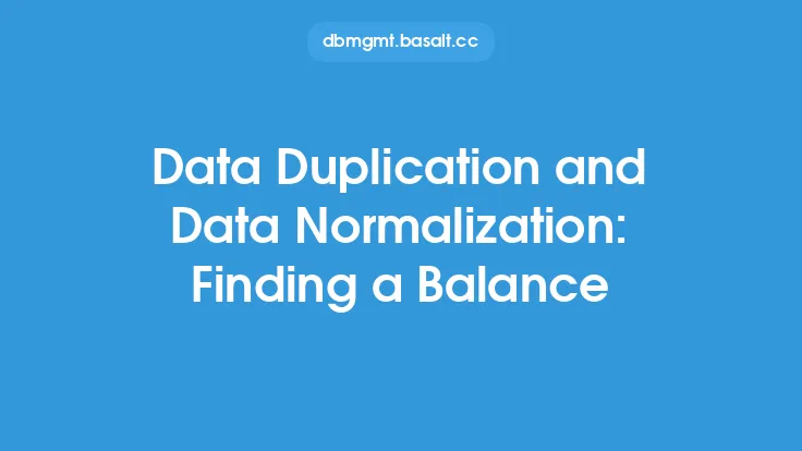 Data Duplication and Data Normalization: Finding a Balance Thumbnail