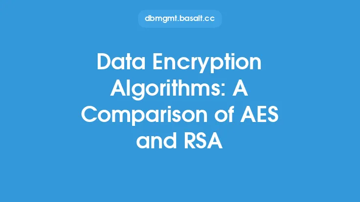 Data Encryption Algorithms: A Comparison of AES and RSA Thumbnail