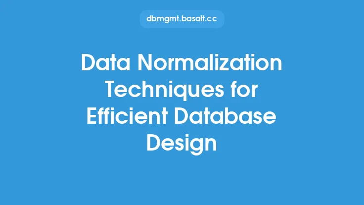Data Normalization Techniques for Efficient Database Design Thumbnail