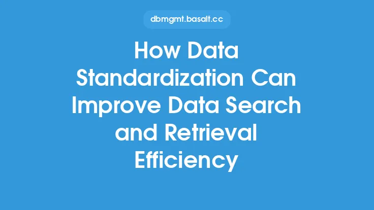 How Data Standardization Can Improve Data Search and Retrieval Efficiency Thumbnail