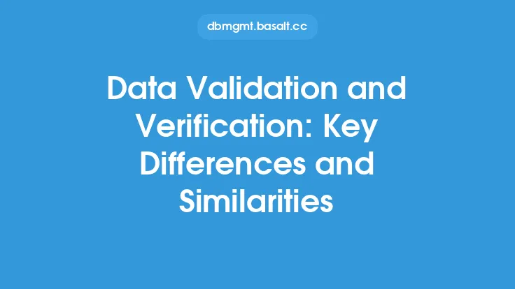 Data Validation and Verification: Key Differences and Similarities Thumbnail