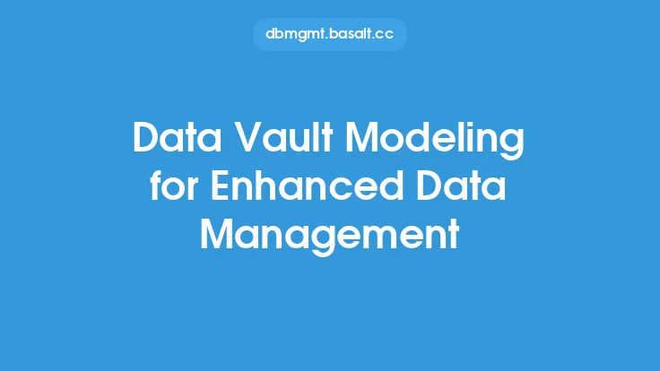 Data Vault Modeling for Enhanced Data Management Thumbnail