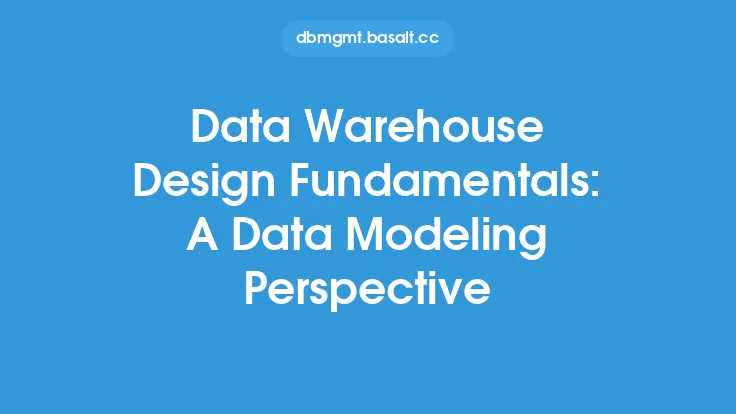 Data Warehouse Design Fundamentals: A Data Modeling Perspective Thumbnail