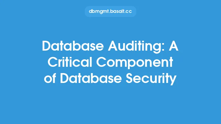 Database Auditing: A Critical Component of Database Security Thumbnail
