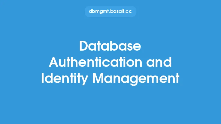 Database Authentication and Identity Management Thumbnail