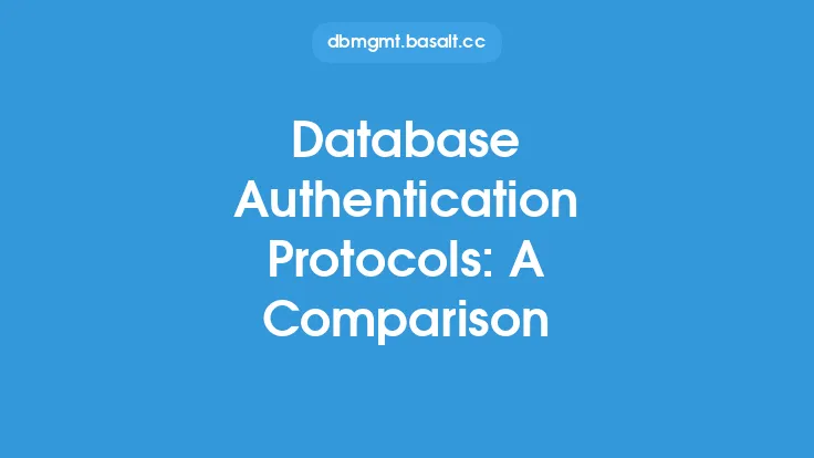 Database Authentication Protocols: A Comparison Thumbnail