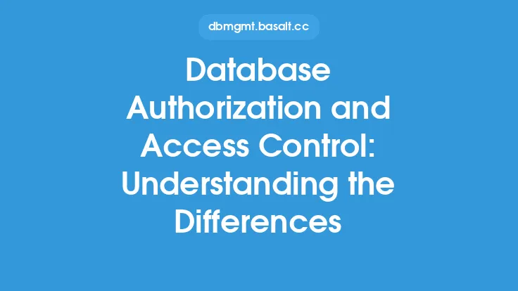 Database Authorization and Access Control: Understanding the Differences Thumbnail