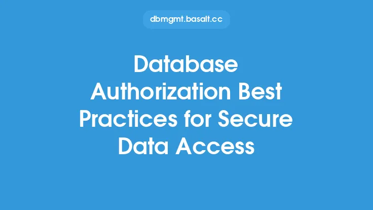 Database Authorization Best Practices for Secure Data Access Thumbnail
