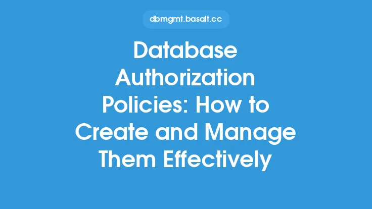 Database Authorization Policies: How to Create and Manage Them Effectively Thumbnail