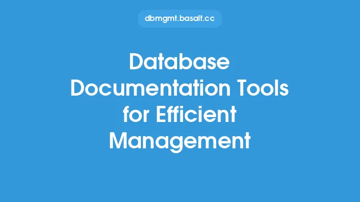 Database Documentation Tools for Efficient Management Thumbnail