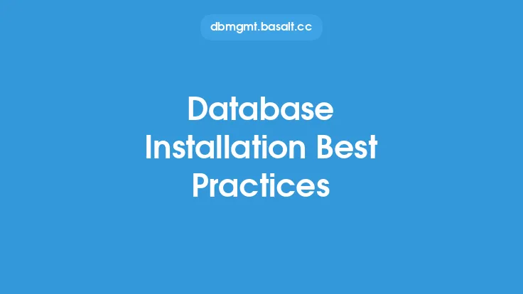 Database Installation Best Practices Thumbnail