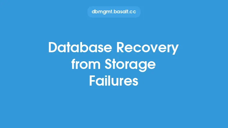 Database Recovery from Storage Failures Thumbnail