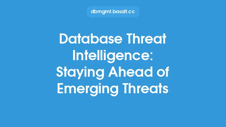 Database Threat Intelligence: Staying Ahead of Emerging Threats Thumbnail