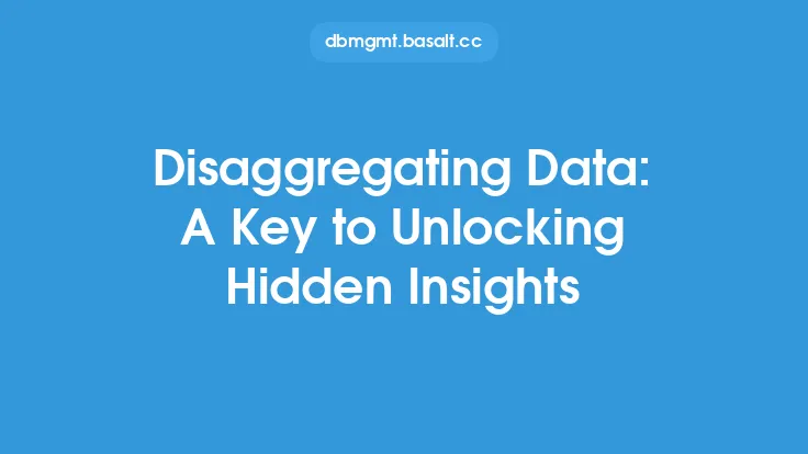 Disaggregating Data: A Key to Unlocking Hidden Insights Thumbnail