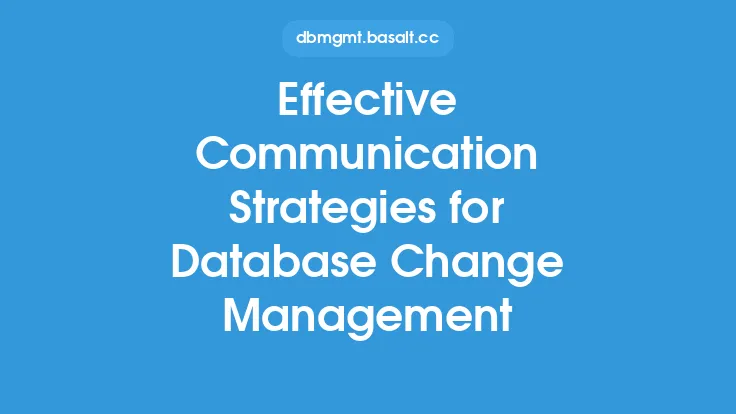 Effective Communication Strategies for Database Change Management Thumbnail
