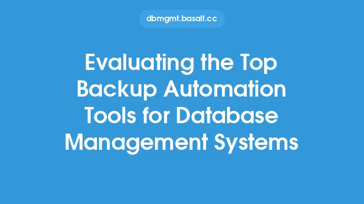 Evaluating the Top Backup Automation Tools for Database Management Systems Thumbnail