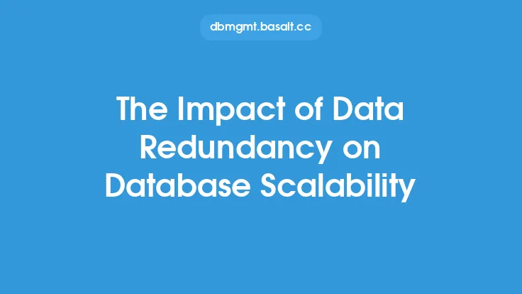 The Impact of Data Redundancy on Database Scalability Thumbnail