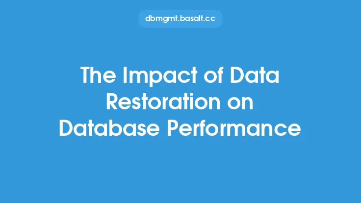 The Impact of Data Restoration on Database Performance Thumbnail