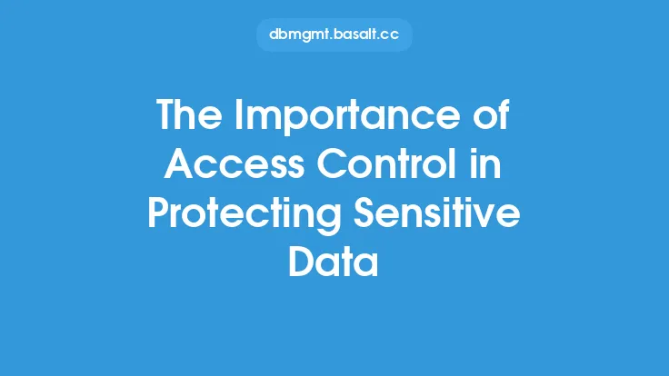 The Importance of Access Control in Protecting Sensitive Data Thumbnail