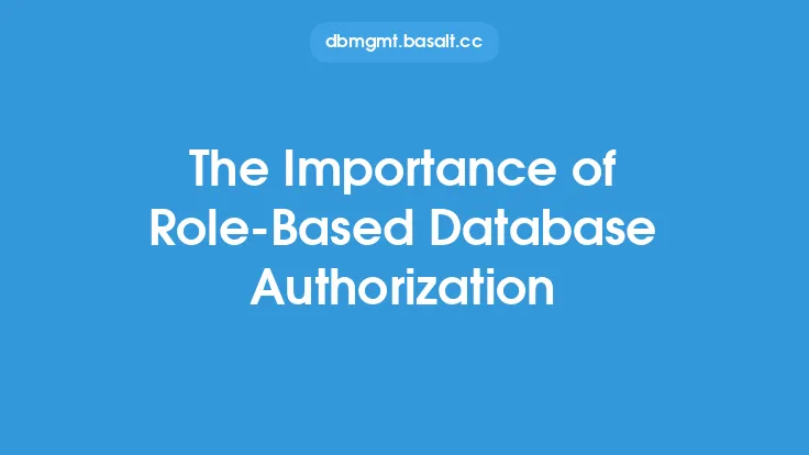 The Importance of Role-Based Database Authorization Thumbnail