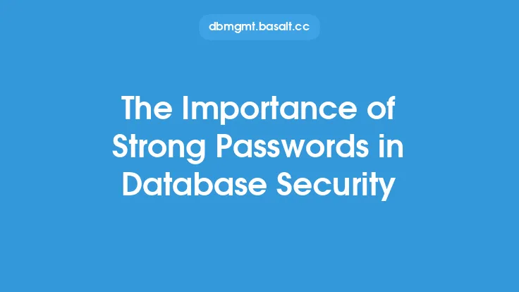 The Importance of Strong Passwords in Database Security Thumbnail