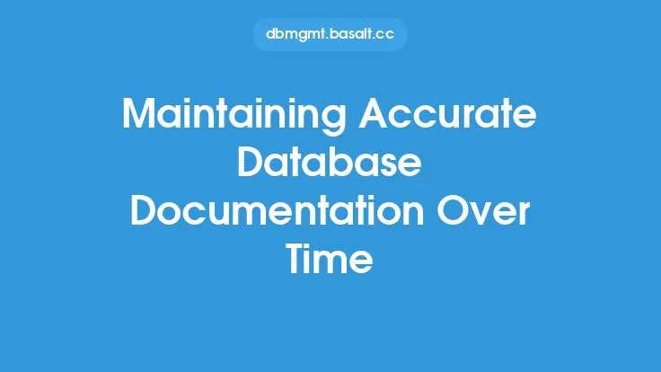 Maintaining Accurate Database Documentation Over Time Thumbnail