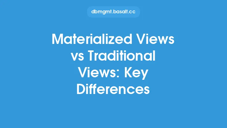 Materialized Views vs Traditional Views: Key Differences Thumbnail