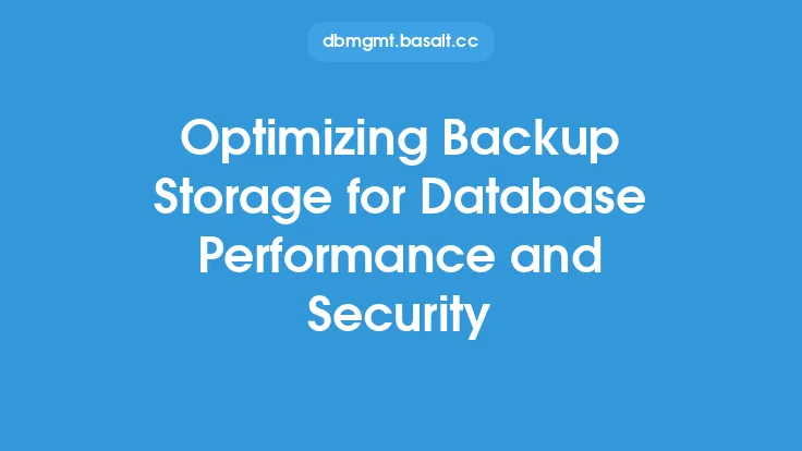 Optimizing Backup Storage for Database Performance and Security Thumbnail