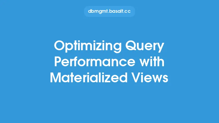 Optimizing Query Performance with Materialized Views Thumbnail