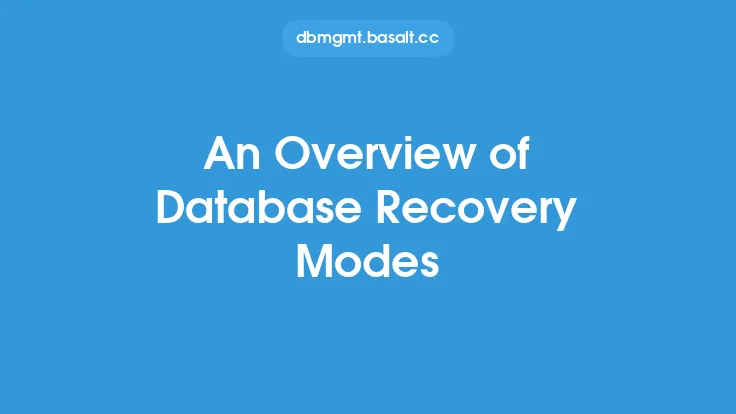 An Overview of Database Recovery Modes Thumbnail