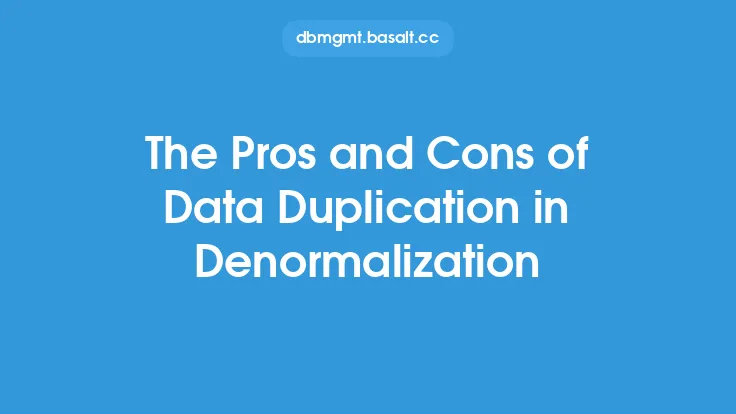 The Pros and Cons of Data Duplication in Denormalization Thumbnail