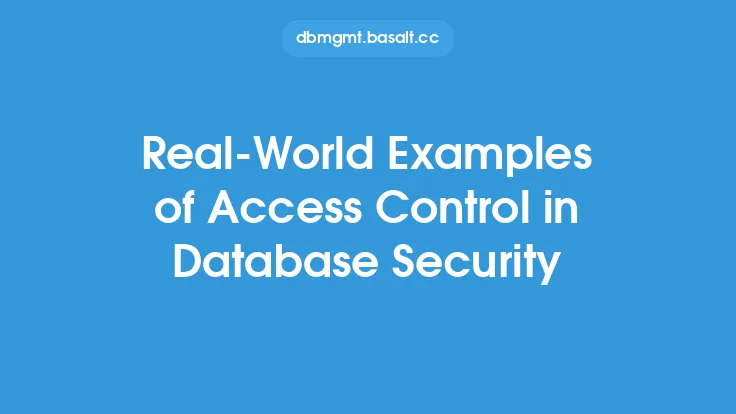 Real-World Examples of Access Control in Database Security Thumbnail