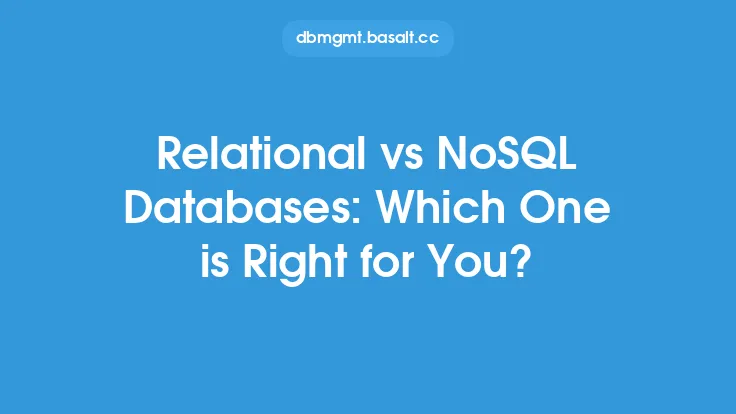 Relational vs NoSQL Databases: Which One is Right for You? Thumbnail
