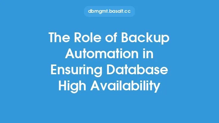 The Role of Backup Automation in Ensuring Database High Availability Thumbnail