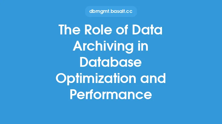 The Role of Data Archiving in Database Optimization and Performance Thumbnail