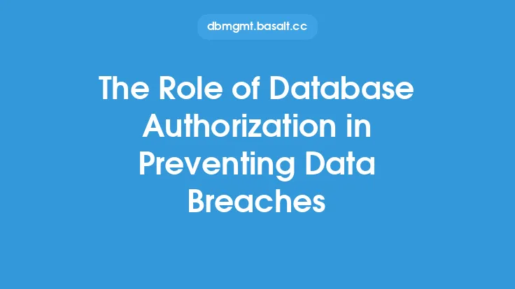 The Role of Database Authorization in Preventing Data Breaches Thumbnail