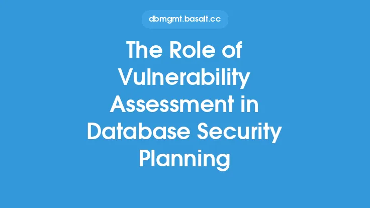 The Role of Vulnerability Assessment in Database Security Planning Thumbnail