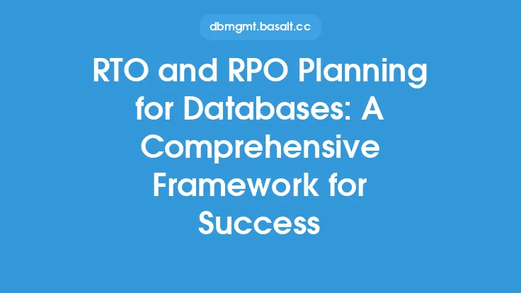 RTO and RPO Planning for Databases: A Comprehensive Framework for Success Thumbnail