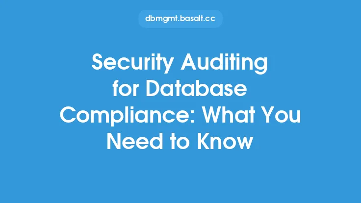 Security Auditing for Database Compliance: What You Need to Know Thumbnail